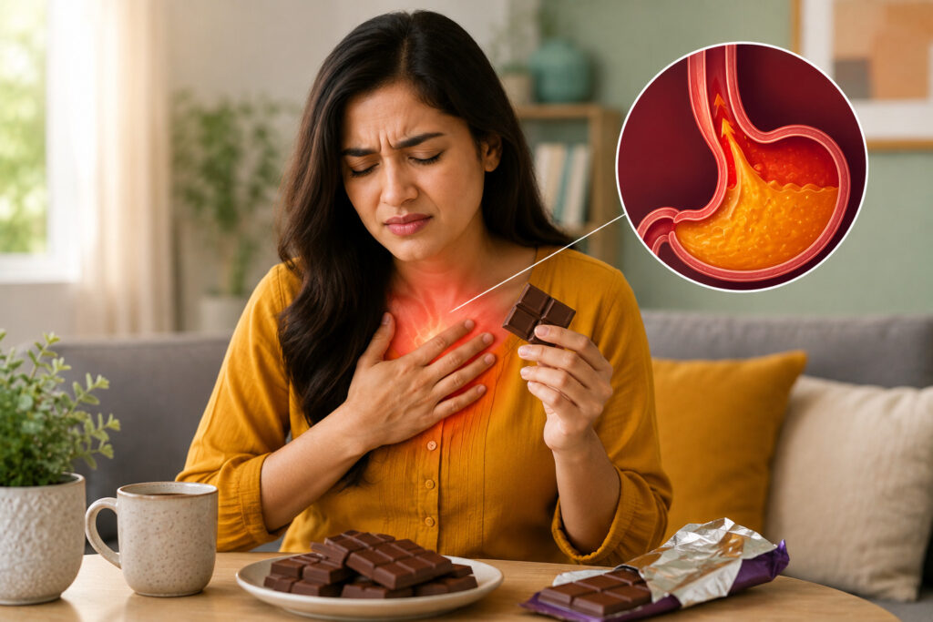 can chocolate can cause heartburn